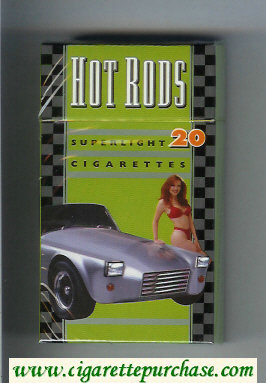 Hot Rods Super light 20 100s hard box cigarettes